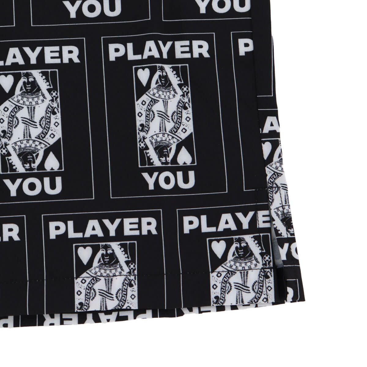 ザ スウィンガー THE SWINGGGR　メンズ TRUMP 総柄プリント 半袖 ポロシャツ 0125-SWG-SH001 BLACK　2025年モデル 詳細6