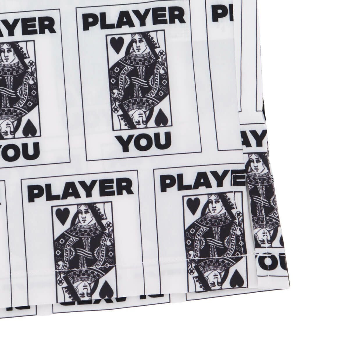 ザ スウィンガー THE SWINGGGR　メンズ TRUMP 総柄プリント 半袖 ポロシャツ 0125-SWG-SH001 WHITE　2025年モデル 詳細6