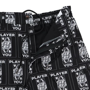 ザ スウィンガー THE SWINGGGR　メンズ TRUMP 総柄プリント ショートパンツ 0125-SWG-PT001 BLACK　2025年モデル 詳細4