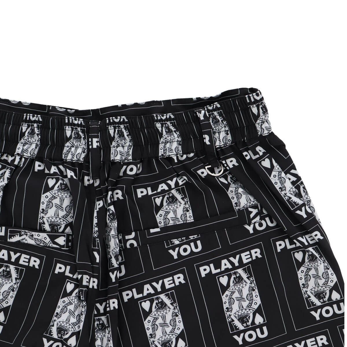 ザ スウィンガー THE SWINGGGR　メンズ TRUMP 総柄プリント ショートパンツ 0125-SWG-PT001 BLACK　2025年モデル 詳細5