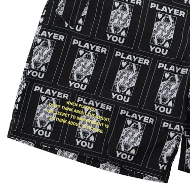 ザ スウィンガー THE SWINGGGR　メンズ TRUMP 総柄プリント ショートパンツ 0125-SWG-PT001 BLACK　2025年モデル 詳細7