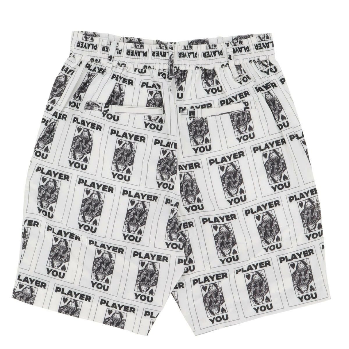 ザ スウィンガー THE SWINGGGR　メンズ TRUMP 総柄プリント ショートパンツ 0125-SWG-PT001 WHITE　2025年モデル 詳細2