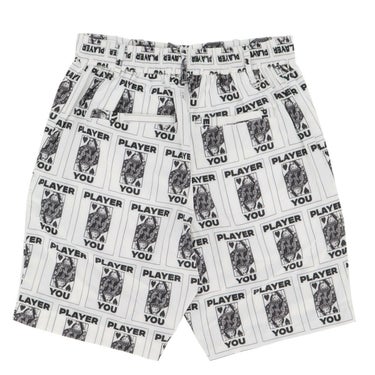 ザ スウィンガー THE SWINGGGR　メンズ TRUMP 総柄プリント ショートパンツ 0125-SWG-PT001 WHITE　2025年モデル 詳細2