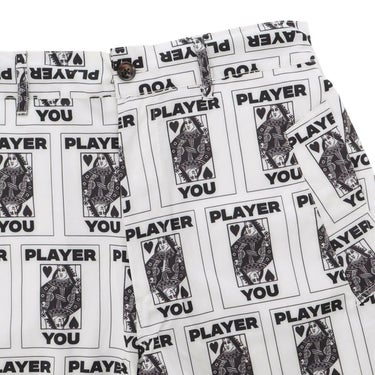 ザ スウィンガー THE SWINGGGR　メンズ TRUMP 総柄プリント ショートパンツ 0125-SWG-PT001 WHITE　2025年モデル 詳細3