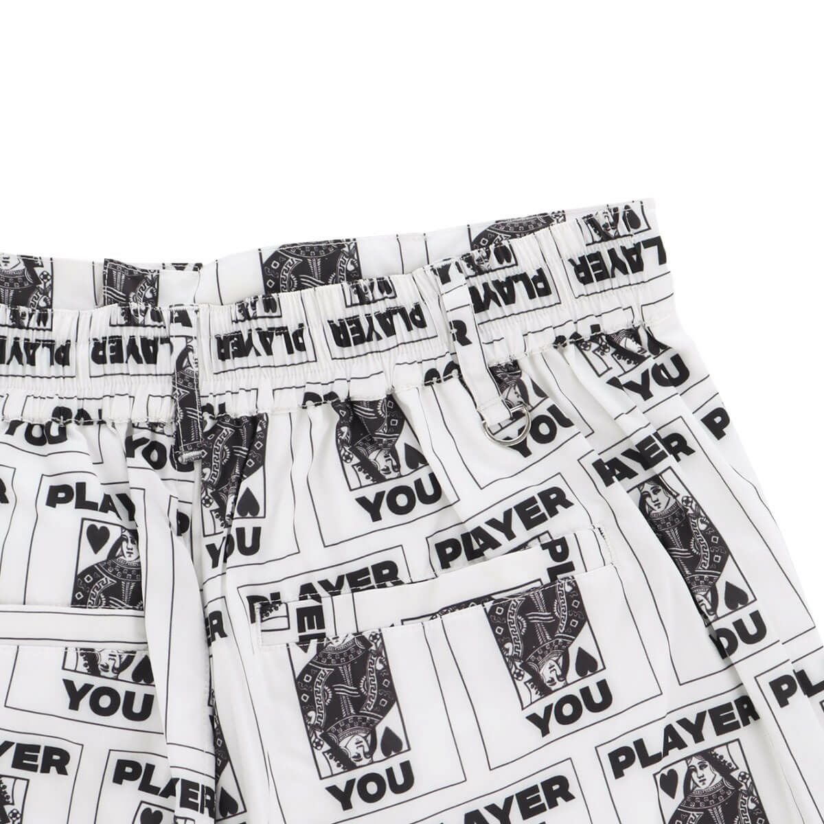 ザ スウィンガー THE SWINGGGR　メンズ TRUMP 総柄プリント ショートパンツ 0125-SWG-PT001 WHITE　2025年モデル 詳細5