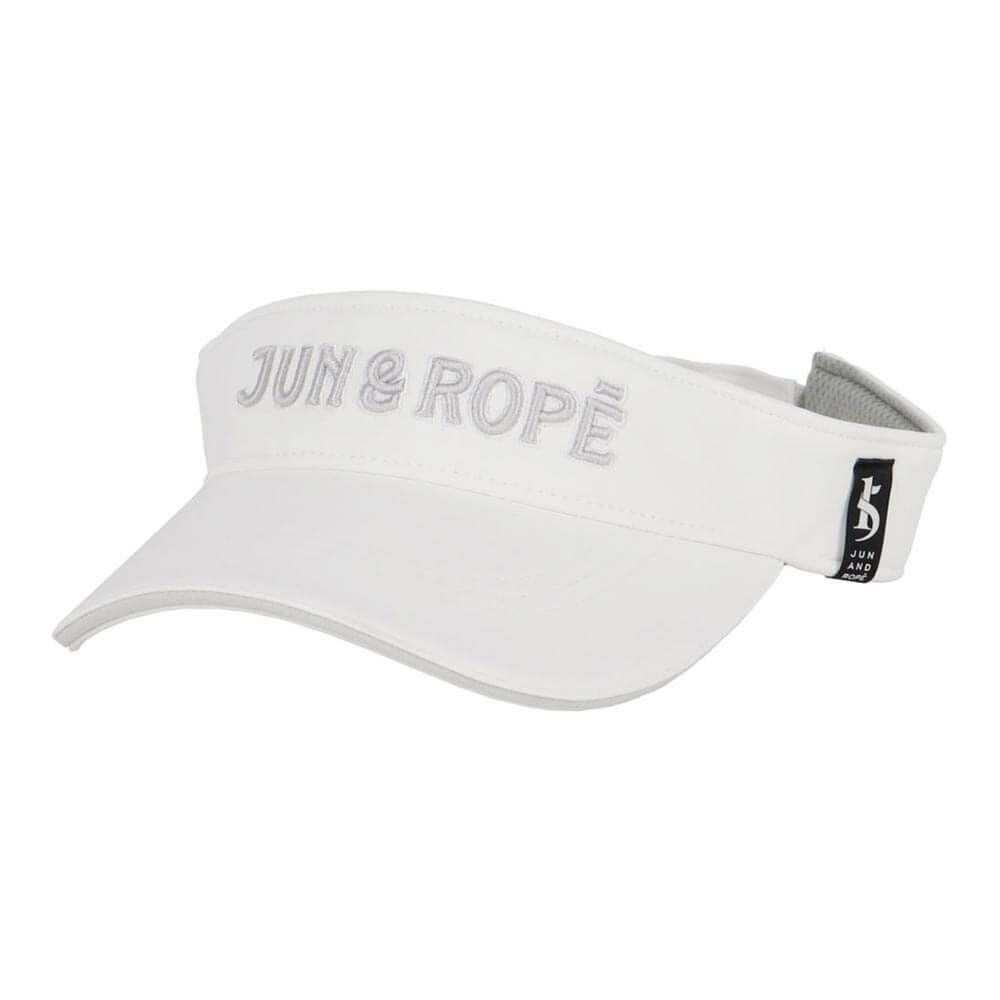 ジュン アンド ロペ JUN ＆ ROPE　レディース 立体ロゴ刺繍 バイザー ERU15020 07 グレー　2025年モデル