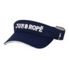 ジュン アンド ロペ JUN ＆ ROPE　レディース 立体ロゴ刺繍 バイザー ERU15020 40 ネイビー　2025年モデル