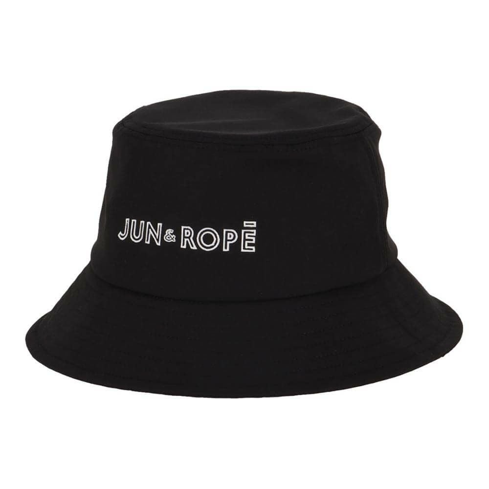 ジュン アンド ロペ JUN ＆ ROPE　レディース ロゴ刺繍 バケットハット ERU55000 01 ブラック　2025年モデル