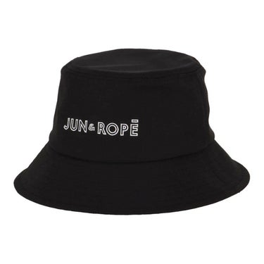 ジュン アンド ロペ JUN ＆ ROPE　レディース ロゴ刺繍 バケットハット ERU55000 01 ブラック　2025年モデル