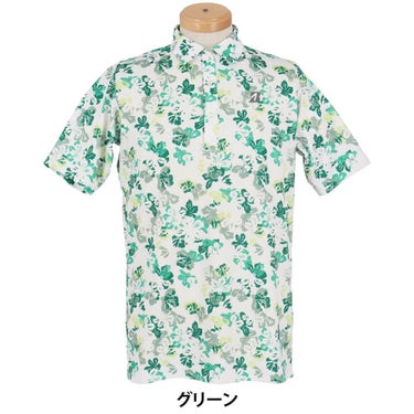 ブリヂストンゴルフ　メンズ 花柄 総柄 半袖ポロシャツ 3GE02A　2025年モデル 詳細4