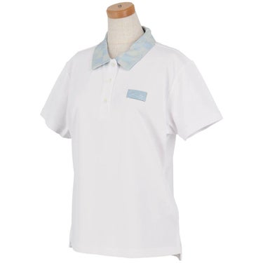 ジュン アンド ロペ JUN ＆ ROPE　レディース チェッカーボード衿 バックプリント 半袖 ポロシャツ ERM25150　2025年モデル 詳細4