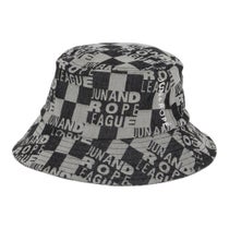 ジュン アンド ロペ JUN ＆ ROPE　レディース チェッカーボードジャガード バケットハット ERU15150 01 ブラック　2025年モデル