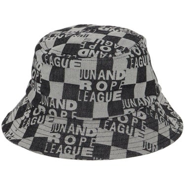 ジュン アンド ロペ JUN ＆ ROPE　レディース チェッカーボードジャガード バケットハット ERU15150 01 ブラック　2025年モデル ブラック 詳細2