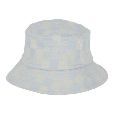 ジュン アンド ロペ JUN ＆ ROPE　レディース チェッカーボードジャガード バケットハット ERU15150 48 サックス　2025年モデル サックス