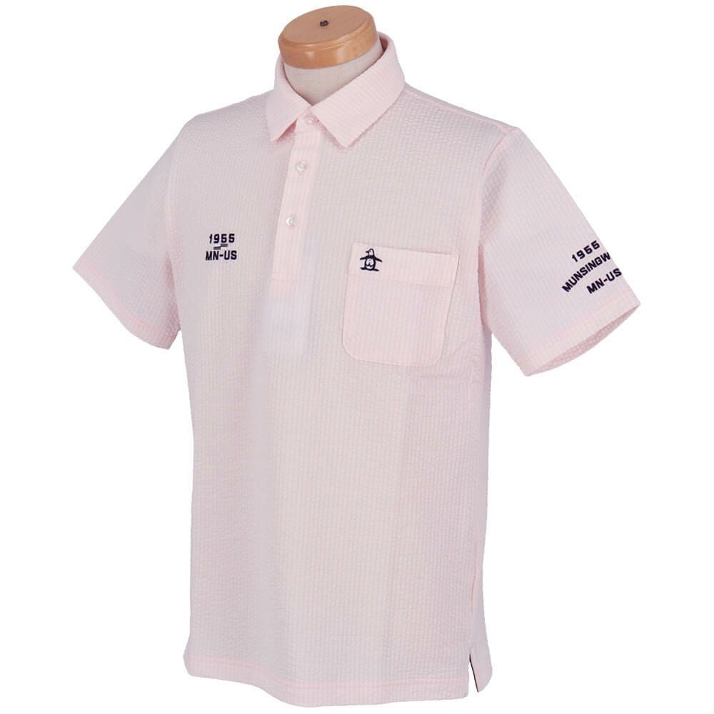 マンシングウェア Munsingwear　メンズ ストライプ サッカー 半袖 ポロシャツ MG5SHS83M　2025年モデル 詳細5