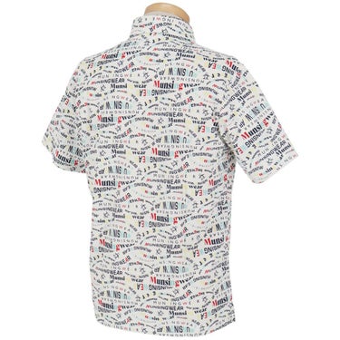 マンシングウェア Munsingwear　メンズ マルチロゴ総柄プリント 半袖 ポロシャツ MG5SHS84M　2025年モデル 詳細6