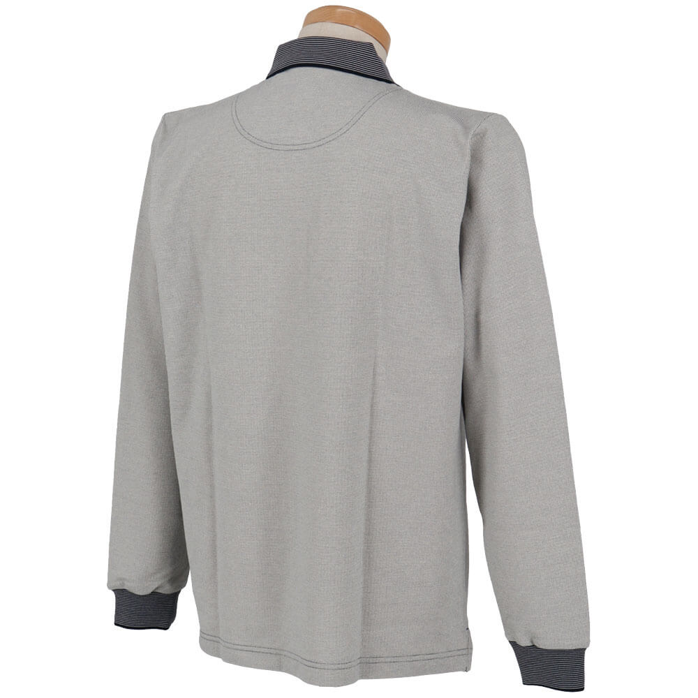 マンシングウェア Munsingwear　メンズ ドット鹿の子 長袖 ポロシャツ MG5SLS82M　2025年モデル 詳細2
