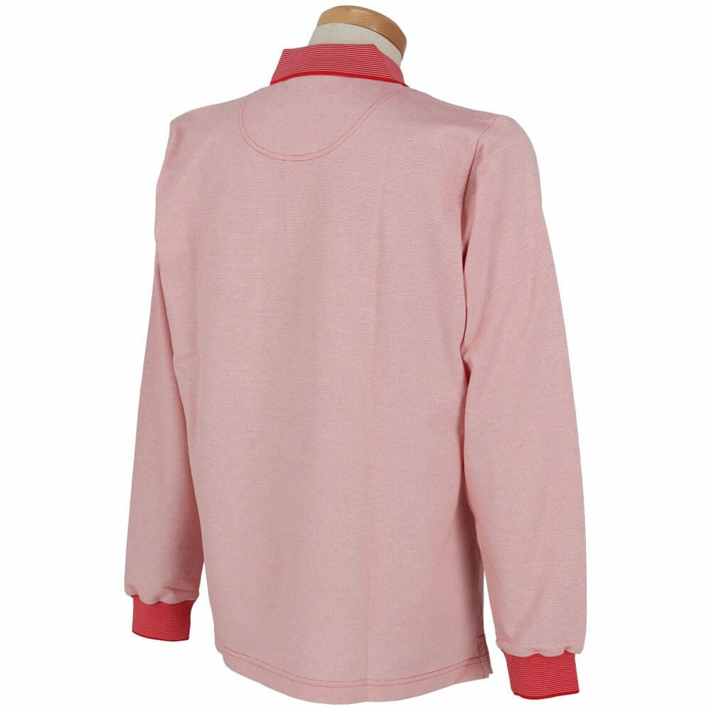 マンシングウェア Munsingwear　メンズ ドット鹿の子 長袖 ポロシャツ MG5SLS82M　2025年モデル 詳細4