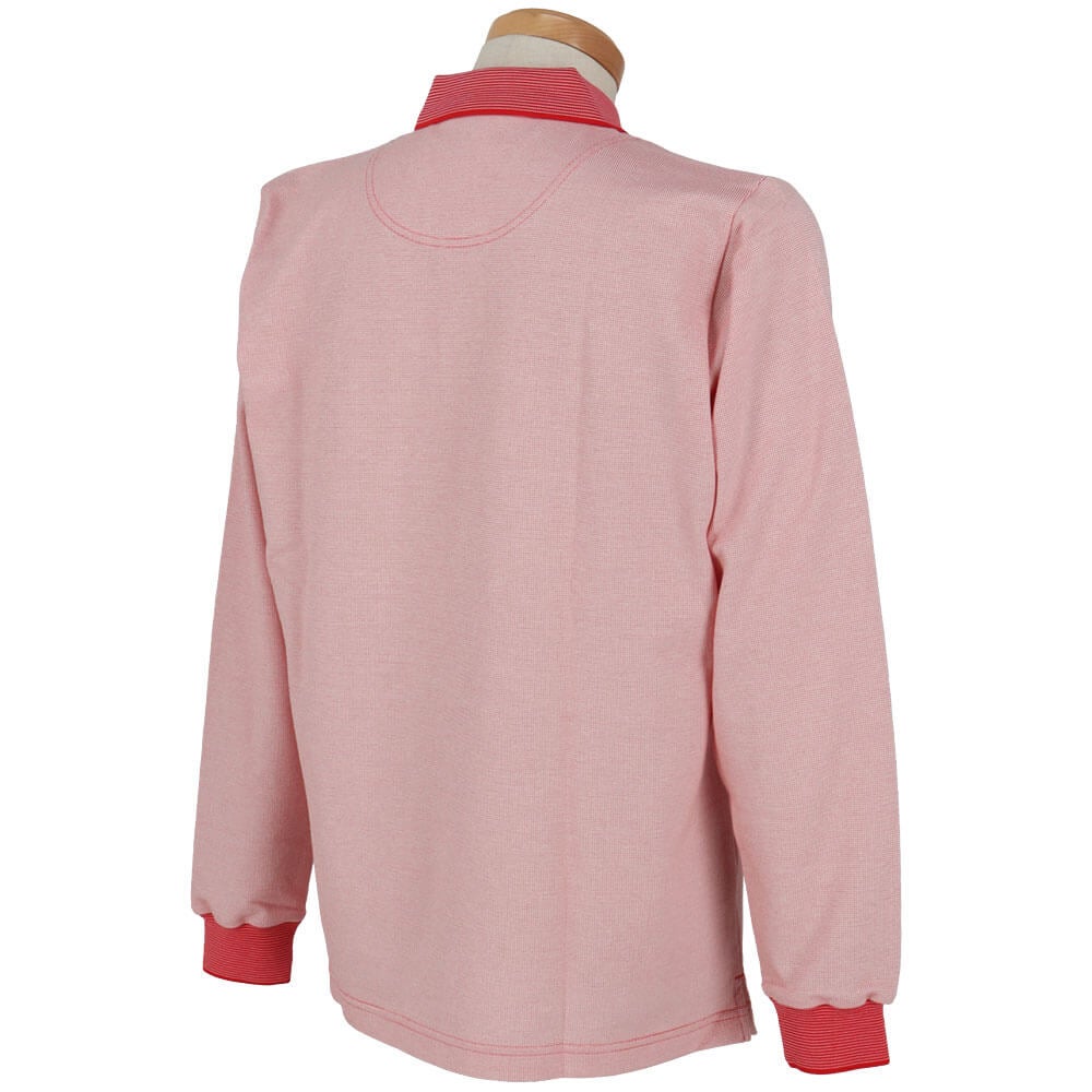マンシングウェア Munsingwear　メンズ ドット鹿の子 長袖 ポロシャツ MG5SLS82M　2025年モデル 詳細4
