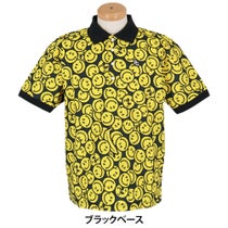 パーリーゲイツ PEARLY GATES　メンズ バナナPG SMILE柄 ジャージ 半袖 ポロシャツ 053-5160415　2025年モデル