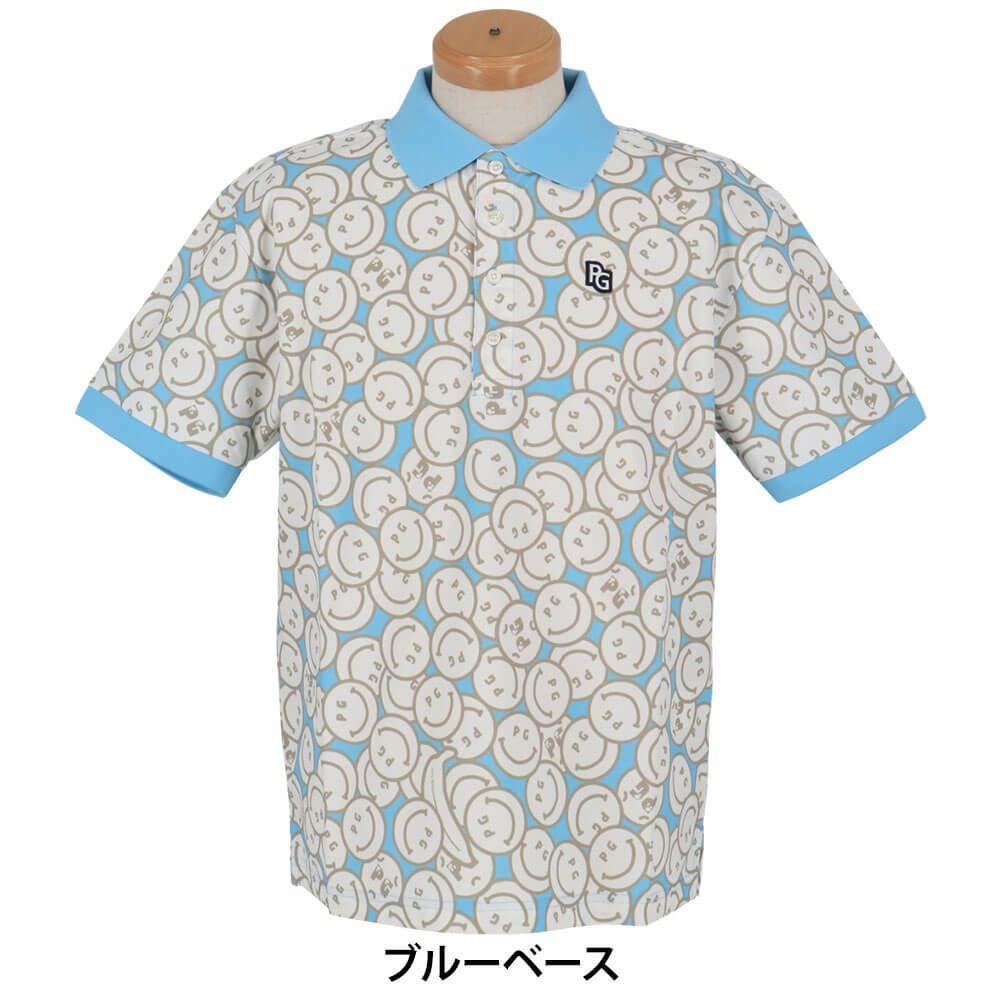 パーリーゲイツ PEARLY GATES メンズ バナナPG SMILE柄 ジャージ 半袖