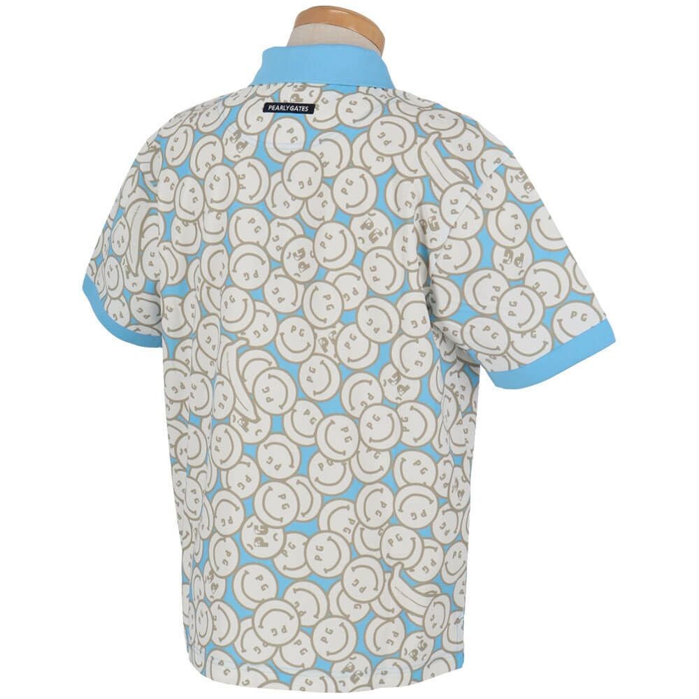 パーリーゲイツ PEARLY GATES　メンズ バナナPG SMILE柄 ジャージ 半袖 ポロシャツ 053-5160415　2025年モデル 詳細6