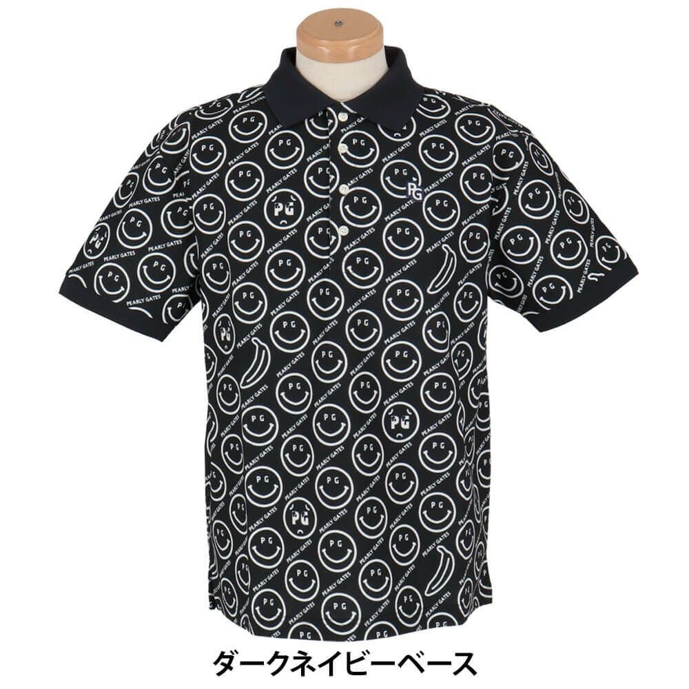 パーリーゲイツ PEARLY GATES メンズ バナナPG SMILE柄 ジャージ 半袖