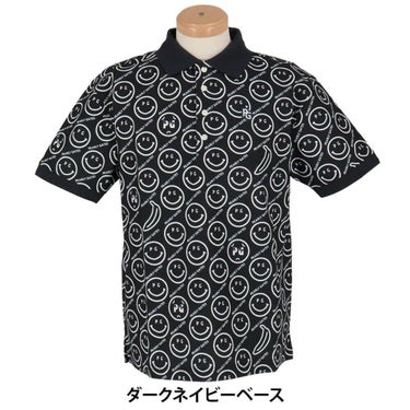 パーリーゲイツ PEARLY GATES　メンズ バナナPG SMILE柄 ジャージ 半袖 ポロシャツ 053-5160415　2025年モデル 詳細8
