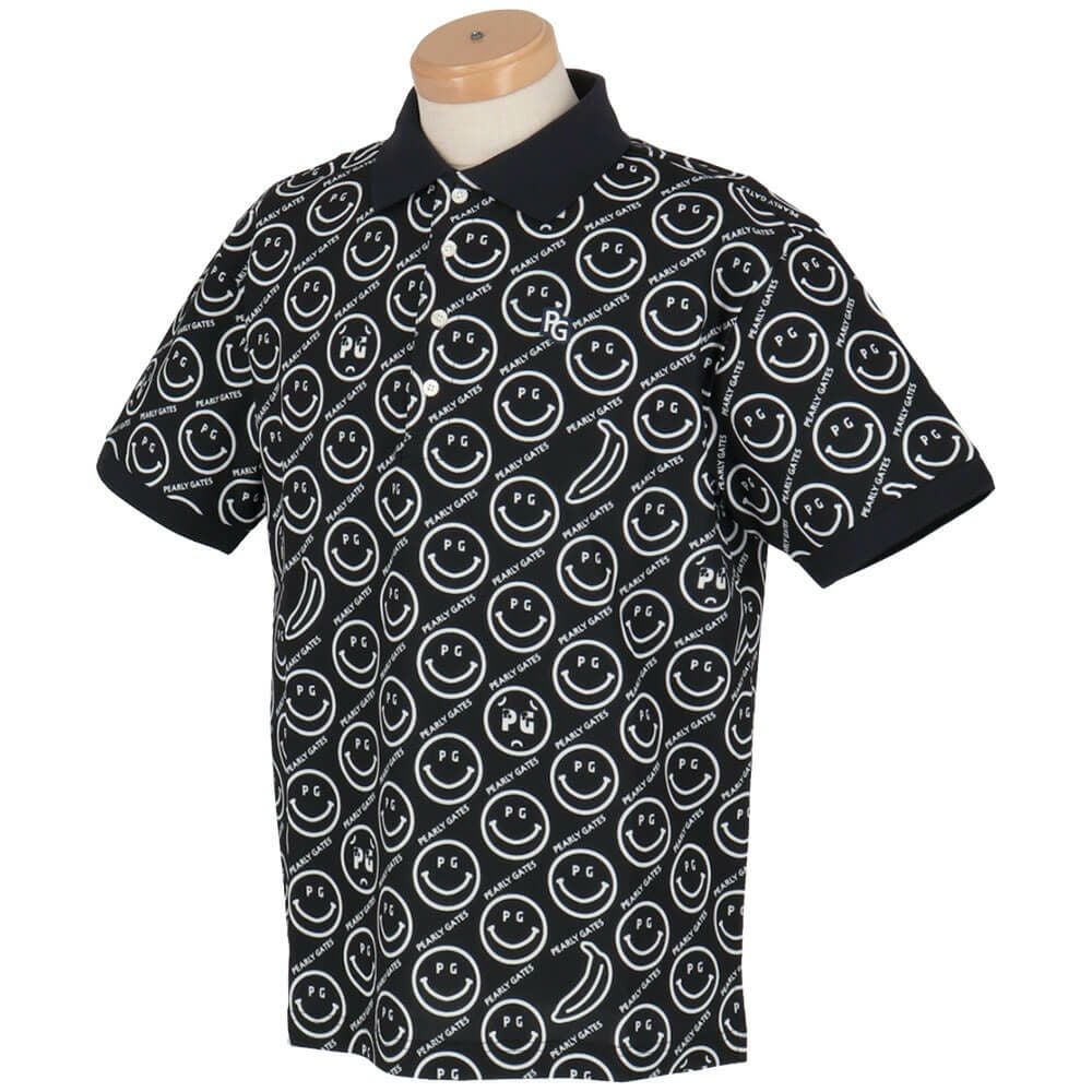 パーリーゲイツ PEARLY GATES メンズ バナナPG SMILE柄 ジャージ 半袖