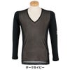 パーリーゲイツ PEARLY GATES　メンズ E/ハイマルチFDベア天竺 Vネック 長袖 インナーシャツ 053-5166405　2025年モデル 詳細6