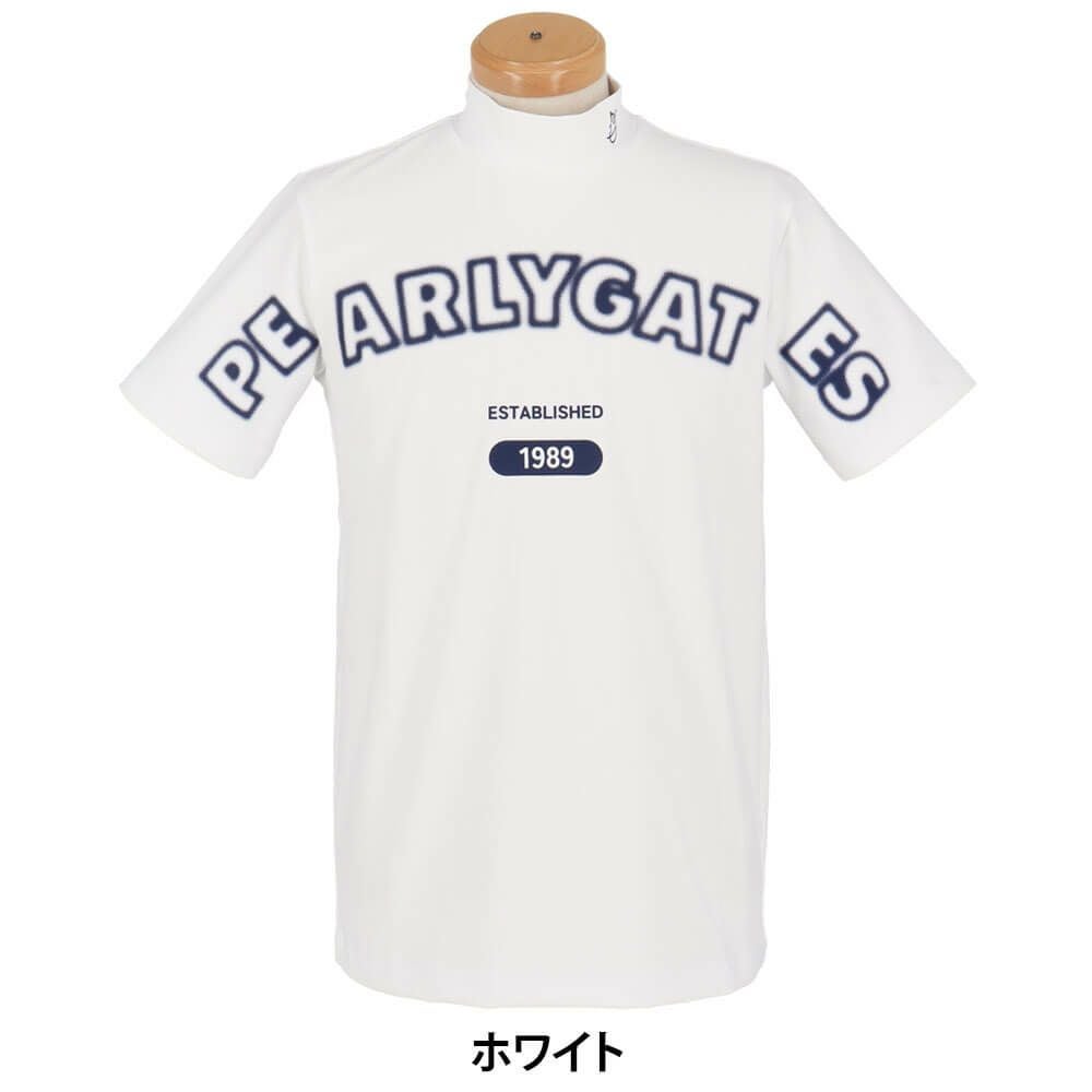 パーリーゲイツ PEARLY GATES メンズ 4WAYリップル 半袖 ハイネックシャツ 053-5167201 2025年モデル