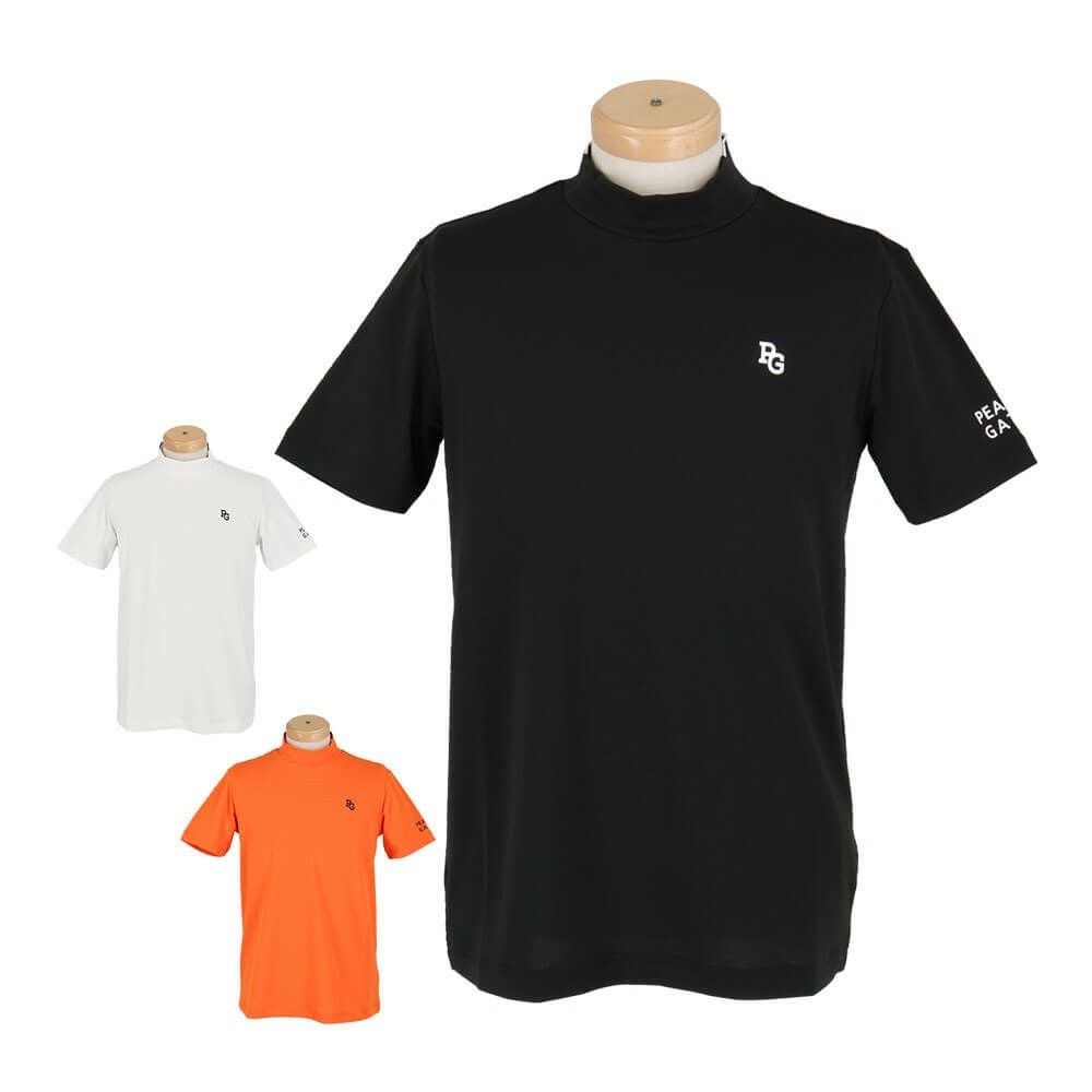 美品 パーリーゲイツ モックネック シャツ ハイネック 半袖 ポロシャツ 黒 半袖 ハイネックシャツ メンズ 通販｜【公式】有賀園ゴルフオンラインAGO