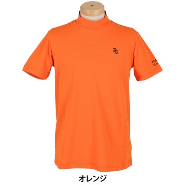 パーリーゲイツ PEARLY GATES　メンズ 地柄 鹿の子 ボーダー 半袖 モックネックシャツ 053-5167501　2025年モデル 詳細8