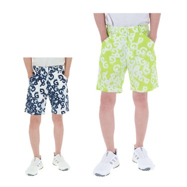 パーリーゲイツ PEARLY GATES　メンズ ロゴデニムプリント TEXBRID 二重織裏使い ショートパンツ 053-5132405　2025年モデル