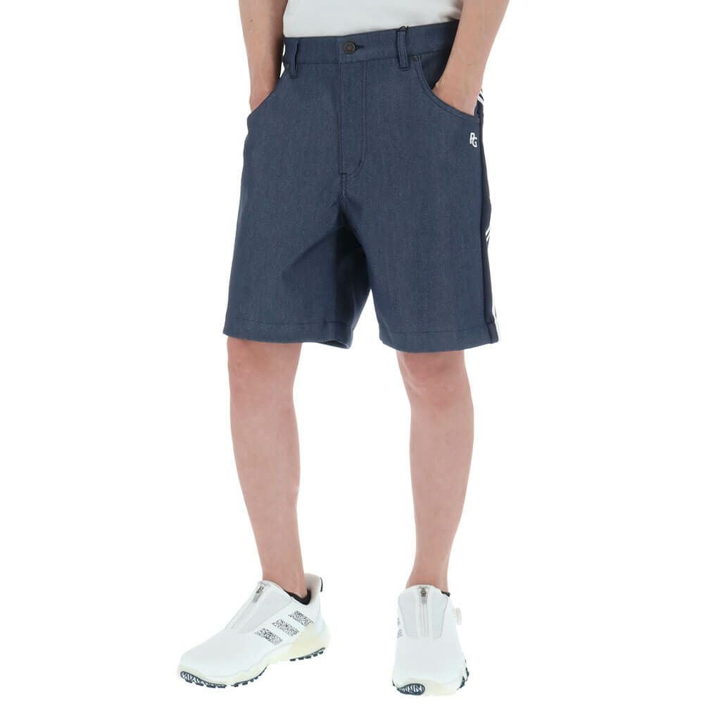 パーリーゲイツ PEARLY GATES　メンズ オックスダンボールニット×リサイクルPeストレッチデニム 5ポケット ショートパンツ 053-5132407　2025年モデル 詳細8