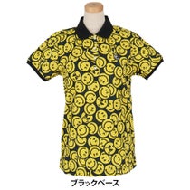 パーリーゲイツ PEARLY GATES レディース バナナPG SMILE柄 ジャージ 半袖 ポロシャツ 055-5160416 2025年モデル