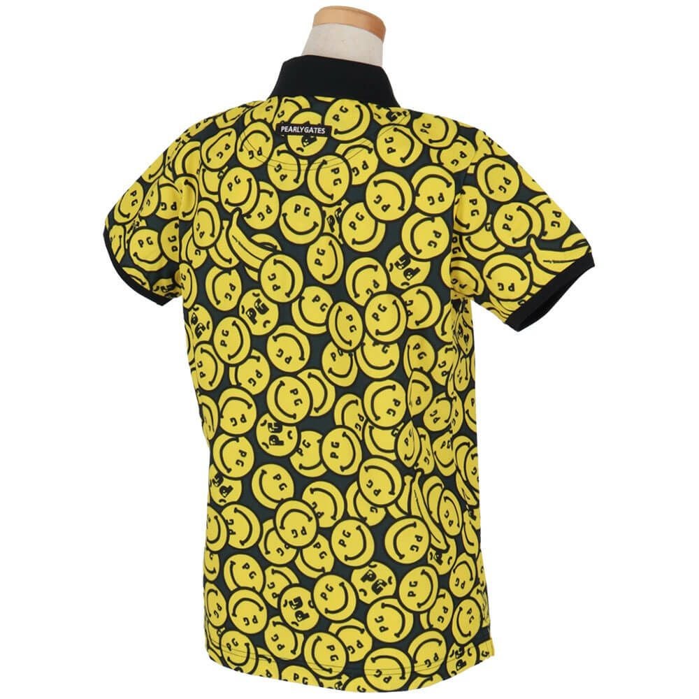 パーリーゲイツ PEARLY GATES　レディース バナナPG SMILE柄 ジャージ 半袖 ポロシャツ 055-5160416　2025年モデル 詳細3