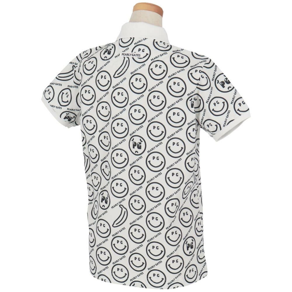 パーリーゲイツ PEARLY GATES　レディース バナナPG SMILE柄 ジャージ 半袖 ポロシャツ 055-5160416　2025年モデル 詳細6