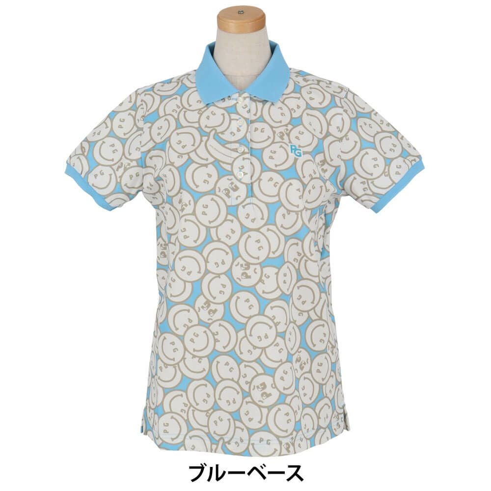 パーリーゲイツ PEARLY GATES　レディース バナナPG SMILE柄 ジャージ 半袖 ポロシャツ 055-5160416　2025年モデル 詳細8