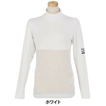 パーリーゲイツ PEARLY GATES　レディース E/ハイマルチFDベア天竺 ハイネック 長袖 インナーシャツ 055-5166404　2025年モデル