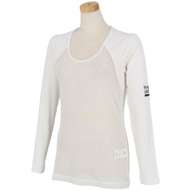 パーリーゲイツ PEARLY GATES　レディース E/ハイマルチFDベア天竺 Uネック 長袖 インナーシャツ 055-5166406　2025年モデル 詳細4