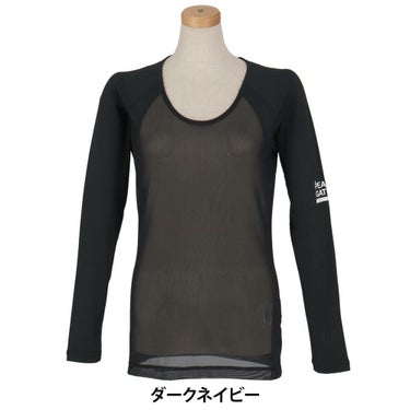 パーリーゲイツ PEARLY GATES　レディース E/ハイマルチFDベア天竺 Uネック 長袖 インナーシャツ 055-5166406　2025年モデル 詳細6