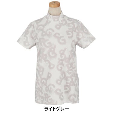 パーリーゲイツ PEARLY GATES　レディース PGロゴデニム柄 Peストレッチ 半袖 ハイネックシャツ 055-5167404　2025年モデル 詳細2