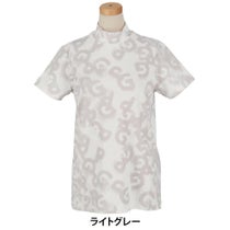 パーリーゲイツ PEARLY GATES　レディース PGロゴデニム柄 Peストレッチ 半袖 ハイネックシャツ 055-5167404　2025年モデル