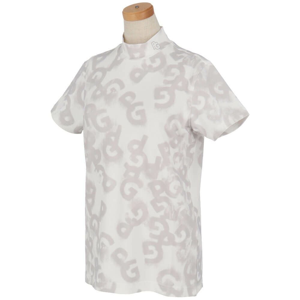 パーリーゲイツ PEARLY GATES　レディース PGロゴデニム柄 Peストレッチ 半袖 ハイネックシャツ 055-5167404　2025年モデル 詳細4