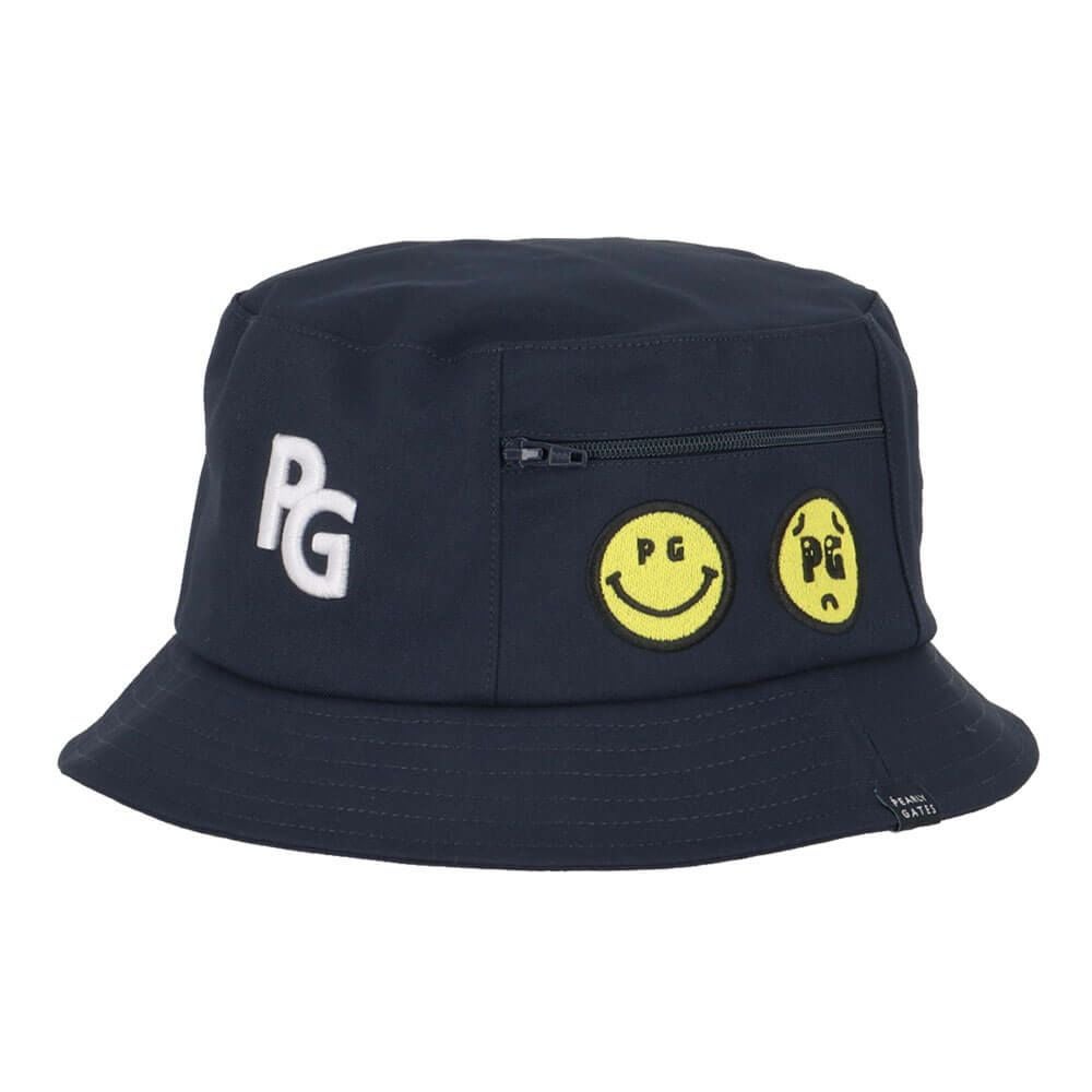 パーリーゲイツ PEARLY GATES　ポケット付き UV ハット 053-5187405 120 ネイビー　2025年モデル ネイビー