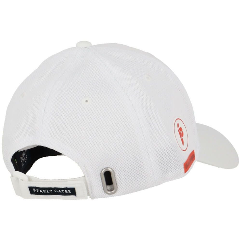 パーリーゲイツ PEARLY GATES　Bioネーム リサイクルツイル キャップ 053-5187501 030 ホワイト　2025年モデル ホワイト 詳細2