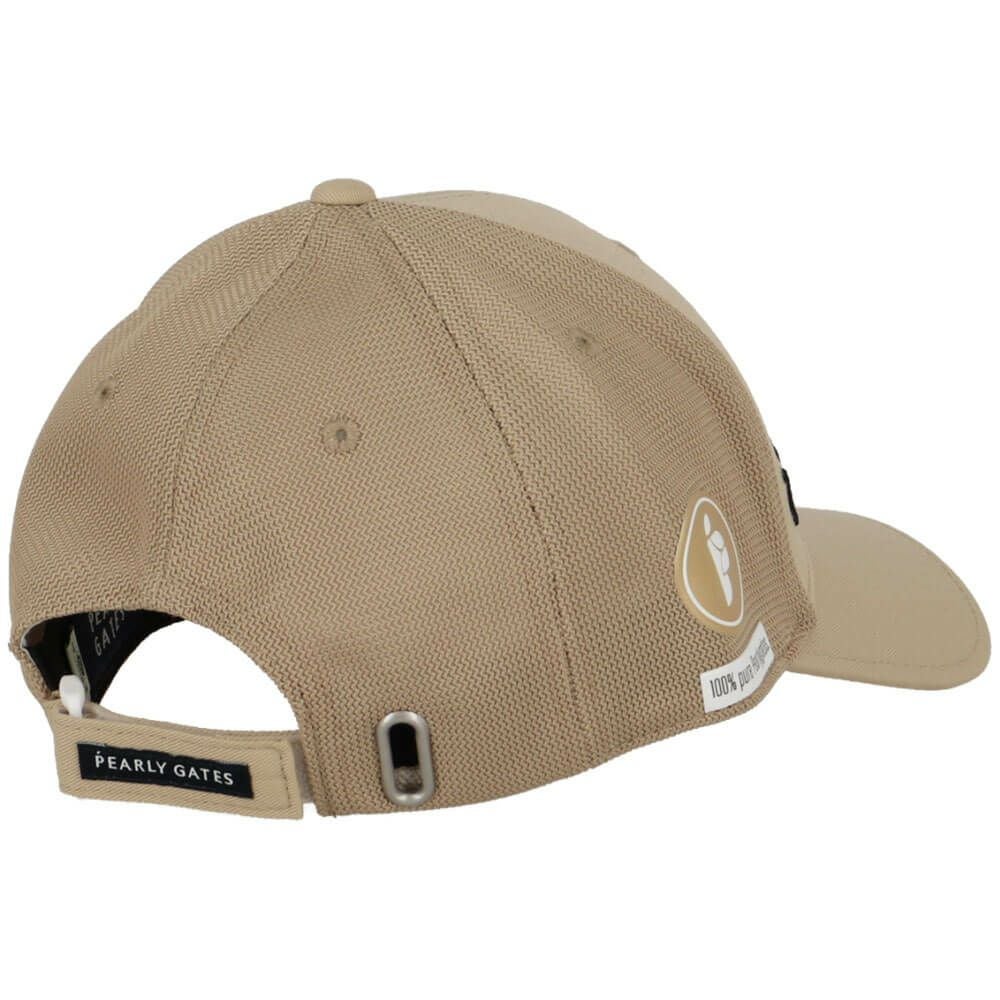 パーリーゲイツ PEARLY GATES　Bioネーム リサイクルツイル キャップ 053-5187501 040 ベージュ　2025年モデル ベージュ 詳細2