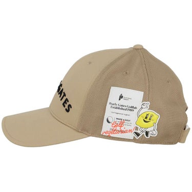 パーリーゲイツ PEARLY GATES　Bioネーム リサイクルツイル キャップ 053-5187501 040 ベージュ　2025年モデル ベージュ 詳細3