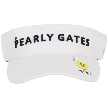 パーリーゲイツ PEARLY GATES　Bioネーム リサイクルツイル バイザー 053-5187502 030 ホワイト　2025年モデル ホワイト 詳細4